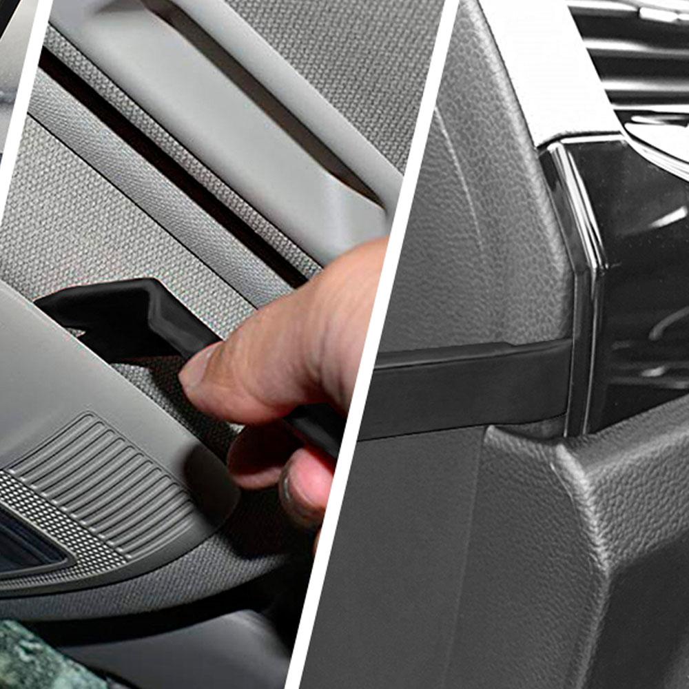 12PCS Auto Trim Removal Tool Kit No-Scratch Tool Kit for Car Audio Dash Panel Window Molding Fastener Remover Tool Kit-Black