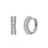 CRMYA Copper Gold Plated Earring Set For Women Color CZ Zircon Piercing Clip Hoop Dangle Earrings For Women Jewelry Wholesale