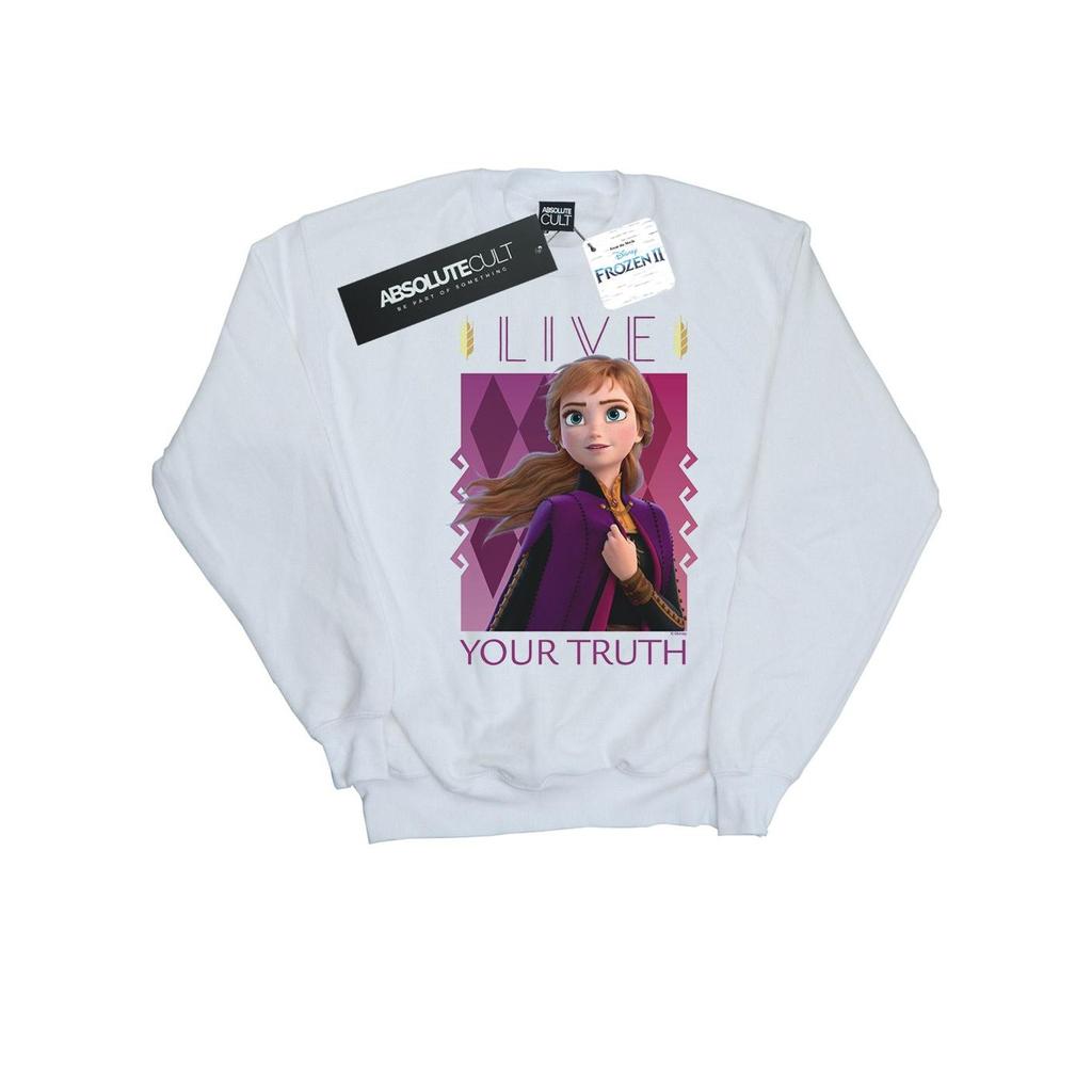 Disney Womens/Ladies Frozen 2 Anna Live Your Truth Sweatshirt