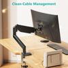 17-34 Inch Screens Gas Spring Monitor Arm Up To 20lbs Computer Monitors Stand Monitor Mount  Home