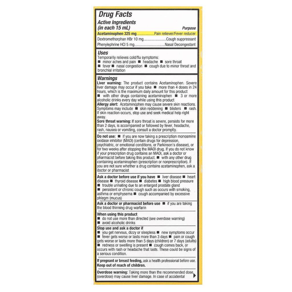 Honey Complex, Cold & Flu, Daytime, Ages 12+, Natural Honey, 118 Ml (4 Fl Oz)