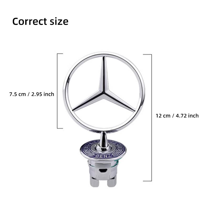 Hub Cap Car Engine Hood Logo Bonnet Chrome Emblem Accessories For Mercedes Benz AMG GLE GLS CLA CLE GLC CLS GLA W223 W213 W206 W464 W247 RR2 qazx1
