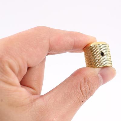 Potentiometer Knob Sturdy Wear-resistance Metal Electric Guitar Volume Knob for Basses
