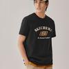 Skechers SS25 Simple Casual Comfortable Round Neck Sports Short Sleeve T-Shirt Unisex Tops Carbon-Black L225U122-0018