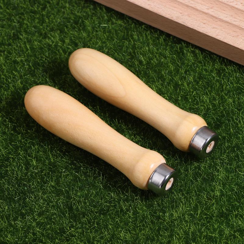2Pcs/Lot Wooden File Handle Replacement For Woodworking File Craft Polishing Hand Tool Hardware File Handle