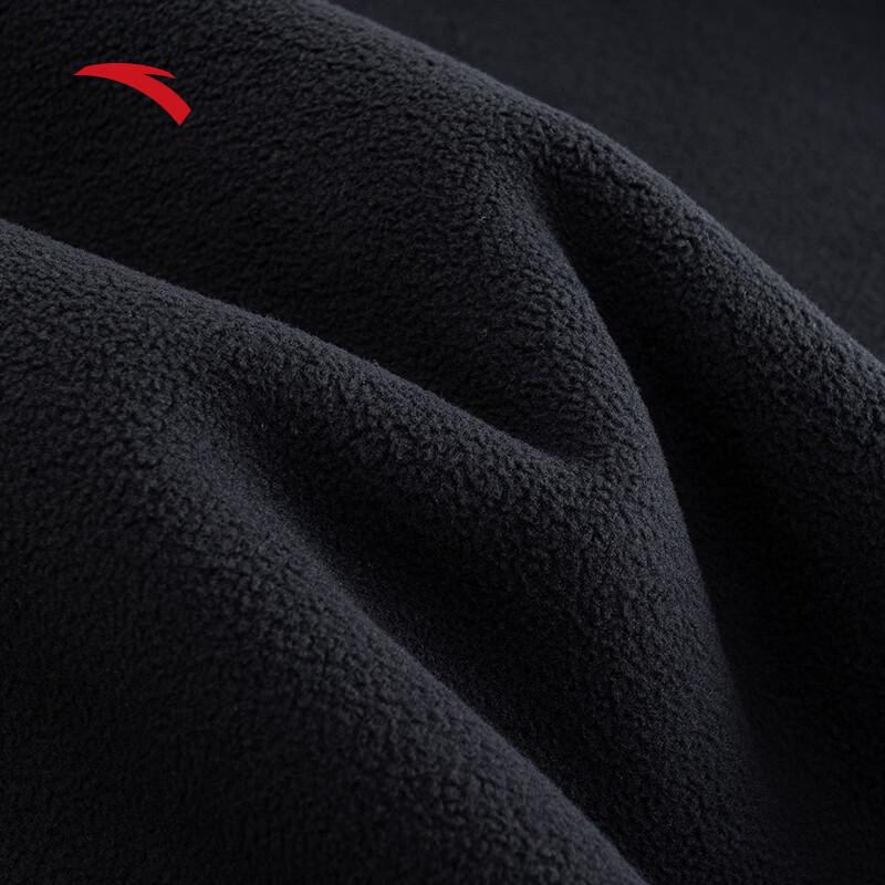 Anta Men's Winter Fleece-Lined Wide-Leg Knit Trousers