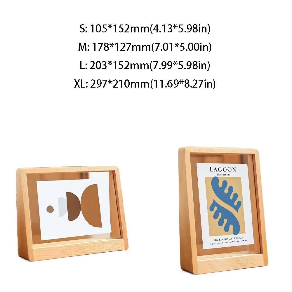 Wooden Photo Frame Stand Creative Photo Albums Desktop Decoration DIY Display Frame  Bedroom