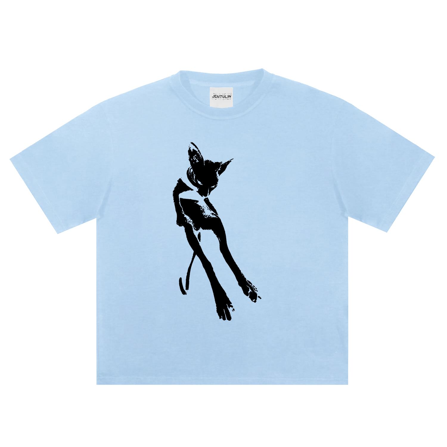

Summer Mens TShirt Fashion Tops Tees Male Casual Cotton Clothing Short Sleeve Streetwear Cats Print Graphic TShirt Punk Y2k 4XL