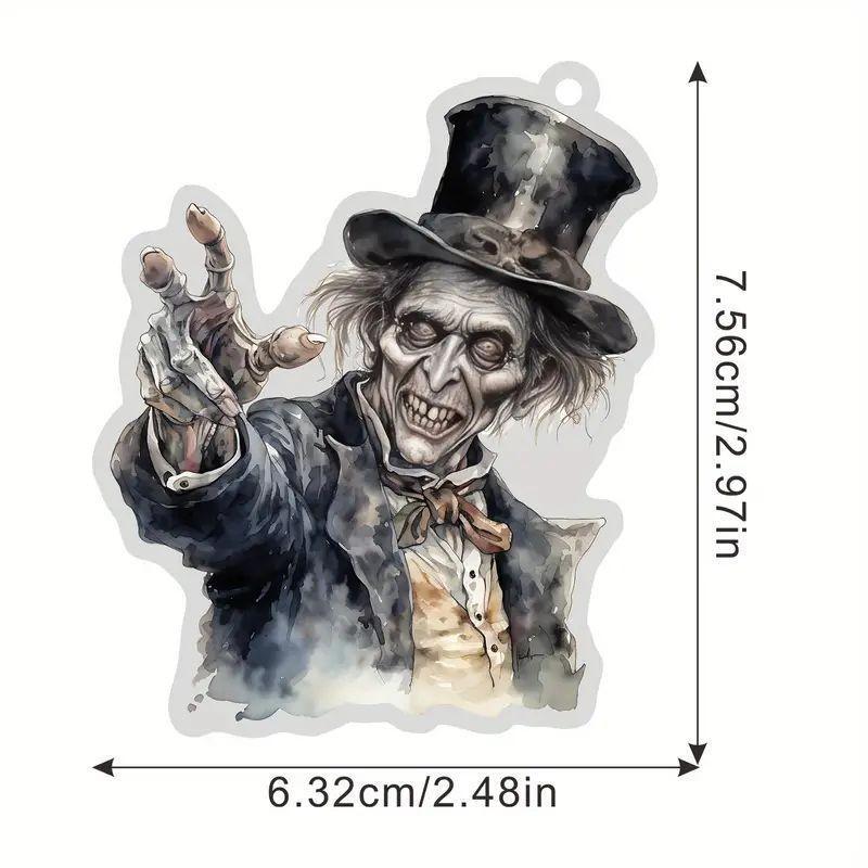 Gothic Acrylic Vintage Style Car Hanging Ornament For Halloween Decorative Charm