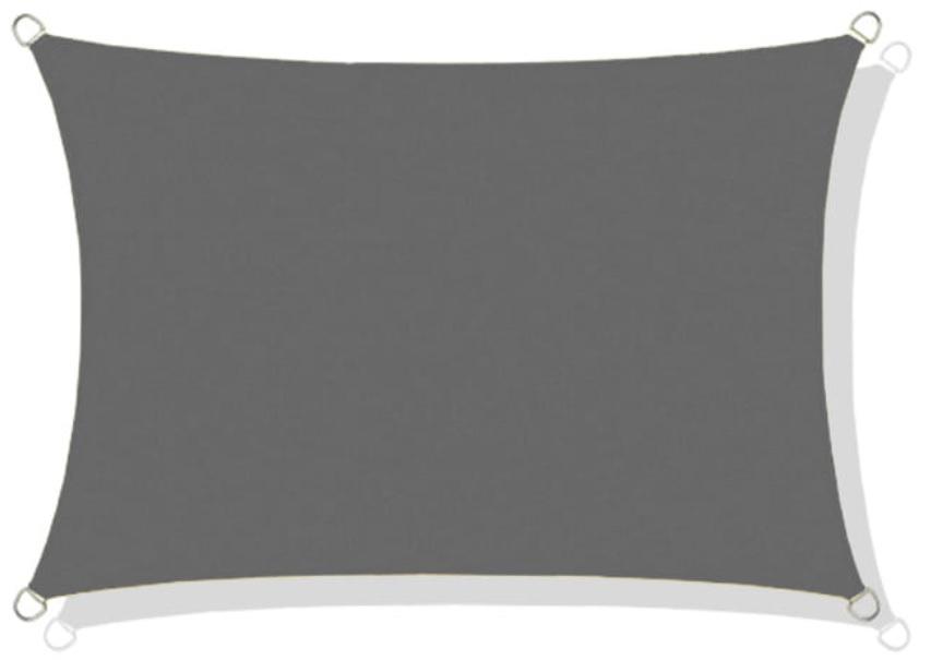 Shade sail, waterproof nylon, 3x2m, gray