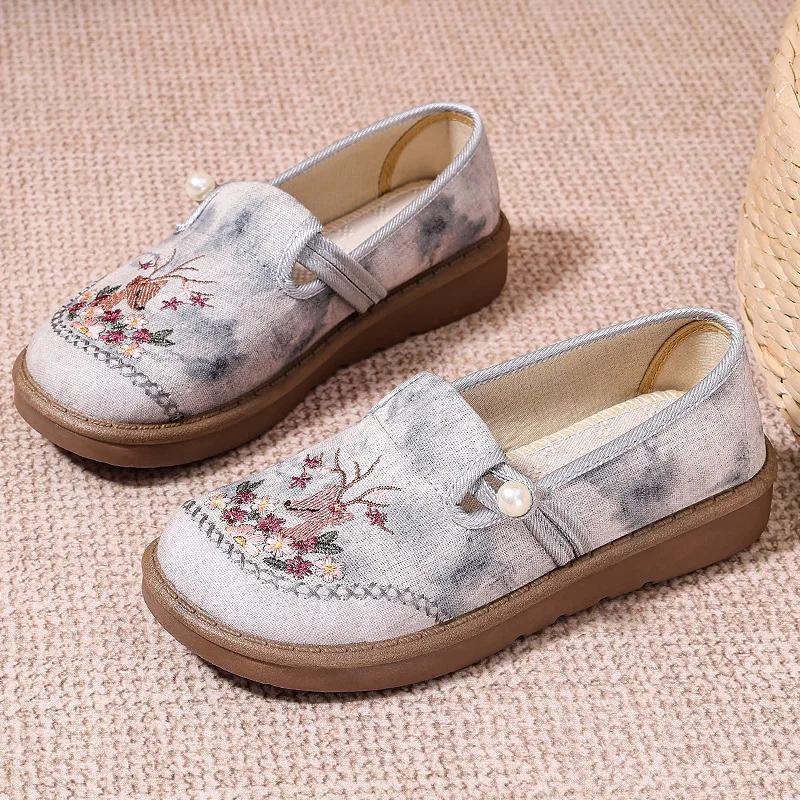 Flat Summer Ladies Footwear with Bow Pink Women's Shoes Slip on Harajuku Design Japanese  Style Casual 2025