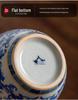 Ru Ware Blue & White Ceramic Tea Caddy: Moisture-Proof Chinese Style Sealed Storage for High-Grade Green, White, and Pu'er Tea.