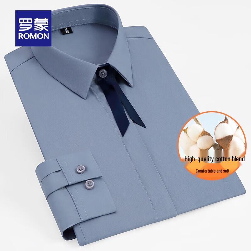 ROMON Women s Long Sleeve Lapel Shirt 36