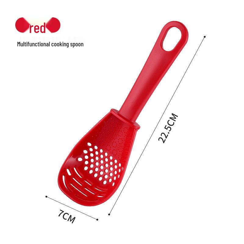 Multifunctional Rice Kitchen Spoon: Mashes, Grinds, Drains - Perfect for Ginger, Garlic, and Potatoes. One-Piece