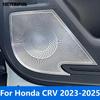 Car Door Speaker Cover Trim For Honda CR-V CRV 2024 2025 Stainless Steel Audio Loudspeaker Trim Accessories Car Styling
