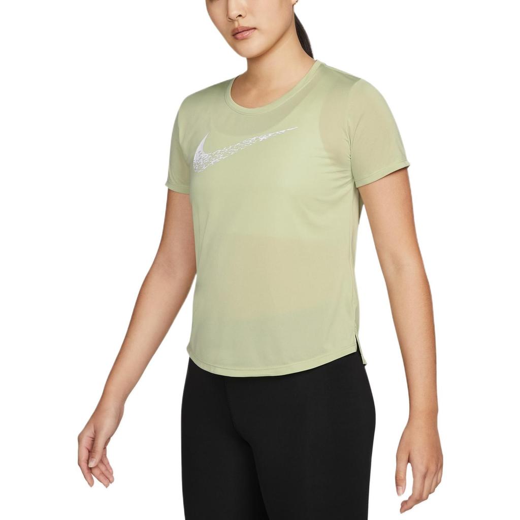 Nike Set in Sleeve Running T Shirt Women's Light Olive Green DM7778-371