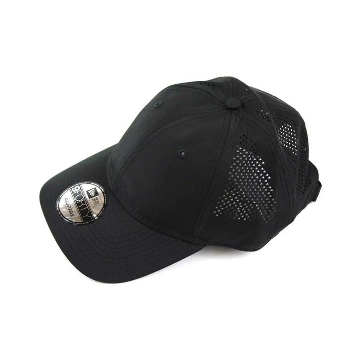 [New Era] Cap Mesh 9FORTY Perforated Performance Cap BLACK
