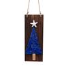 Non-Lighted Sea Glass Christmas Tree Ornament, Driftwood Christmas Hanging Decor for Wall and Wreath