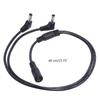 5.5mmx2.1mm 1 Female To 2 Male Connector Male To Female Plug DC Power Splitter Cable CCTV LED Strip Light Power Supply
