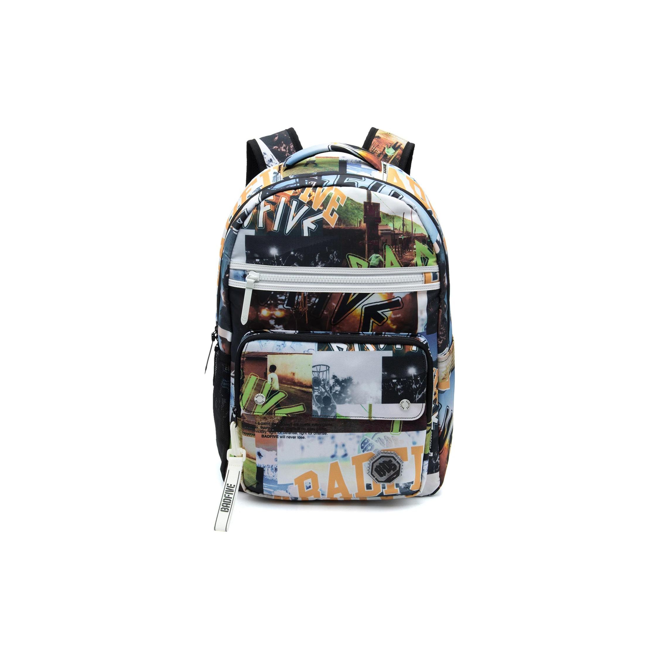 

Li Ning Badfive Серия Баскетбольных Рюкзаков Студенческий Спортивный Рюкзак с Принтом По Всей Поверхности Полиэстер Унисекс Рюкзак ABST055-3 Multicolor