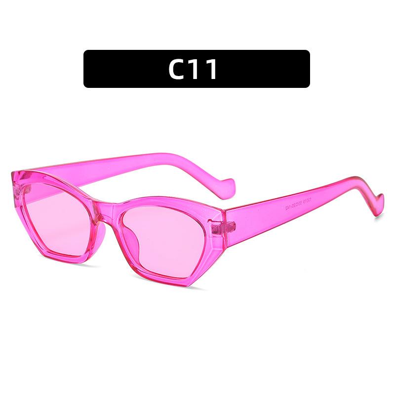 

Fashion polygonal cat eye sunglasses, personalized colorful versatile sunglasses women s sunglasses