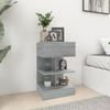 VidaXL Bedside Table Nightstand Bedside Cabinet Bedside Unit with Storage Bedroom Sonoma Grey 40x35x65 816043