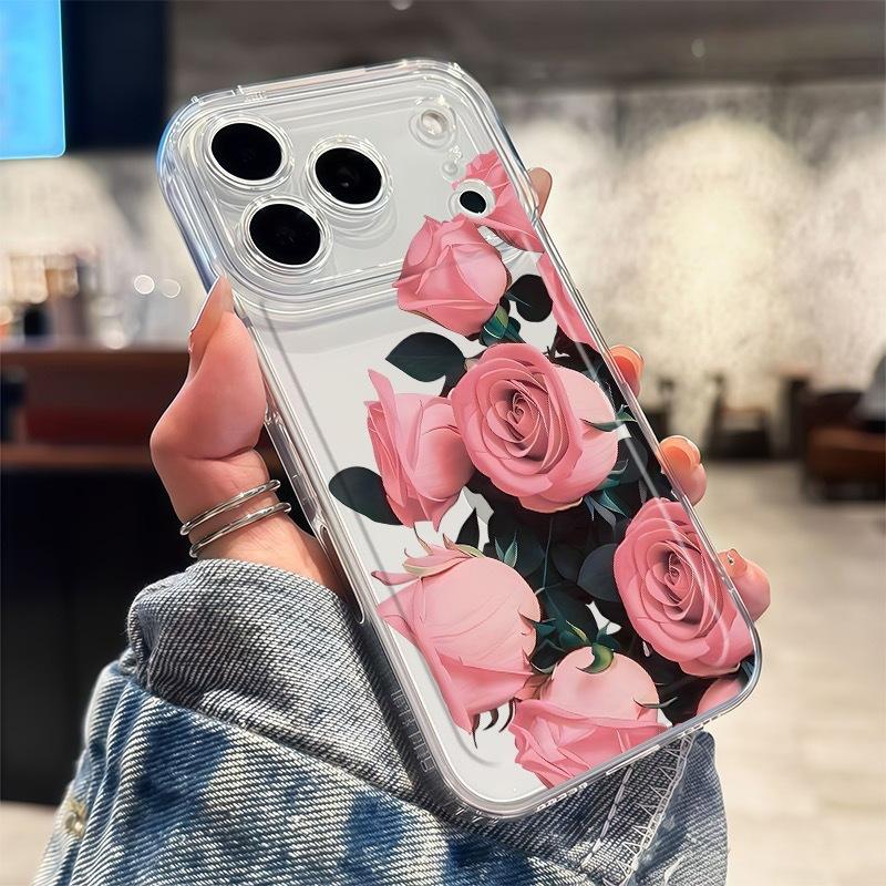 Niche rose for iphone17promax mobile phone case apple 16/14pro Japan and Korea 13/12/15/11x