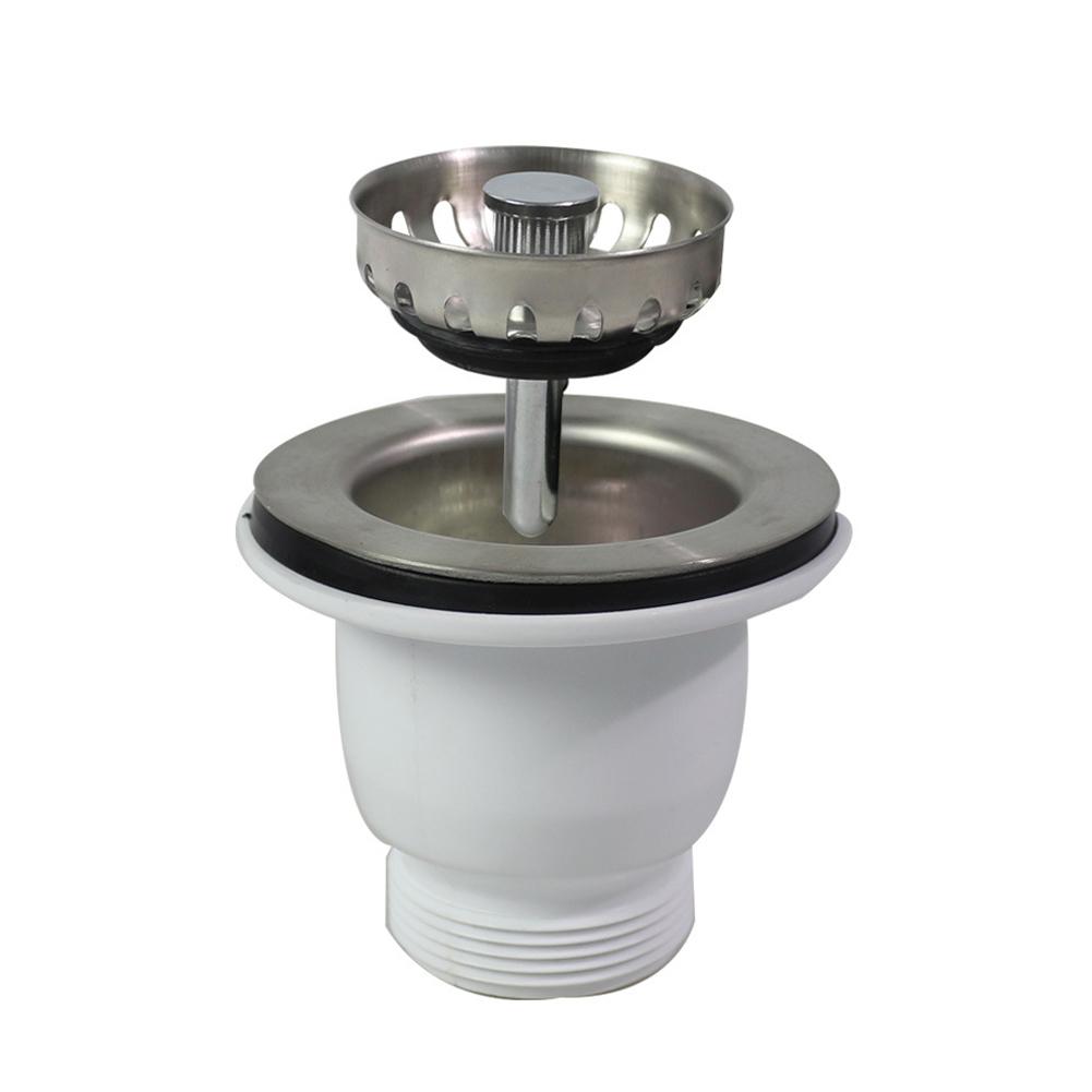 Kit Sink Strainer Modern Opening 60mm Silver Stainless Steel