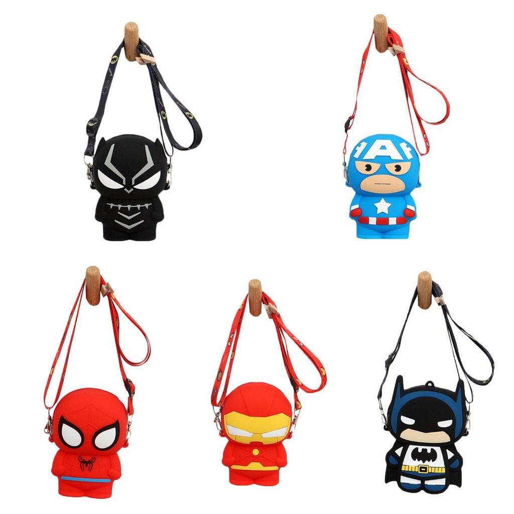 Childrens Spider Man Silicone Pocket Bag With Large Capacity And Durable Design For Girls And Boys