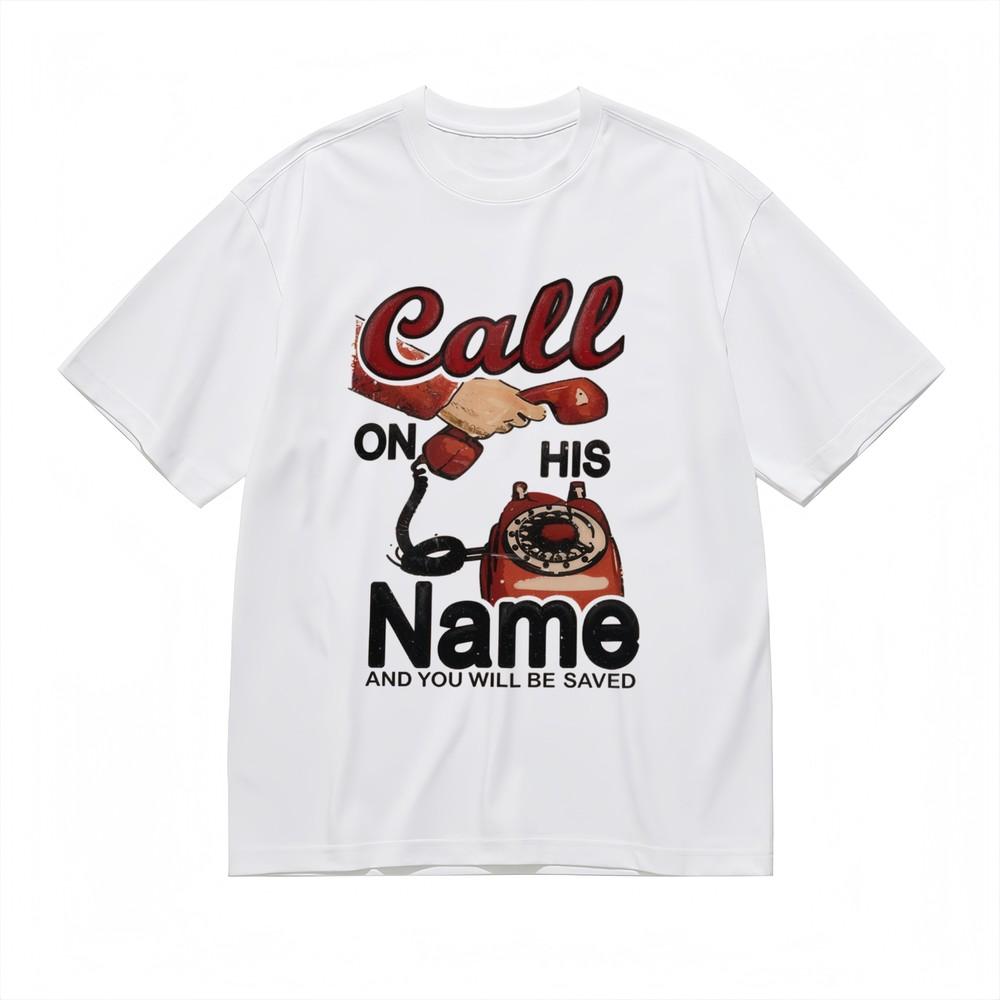 

Women s T-shirt With Vintage Telephone Graphic Unisex White 100% Cotton Tops USA 4XL