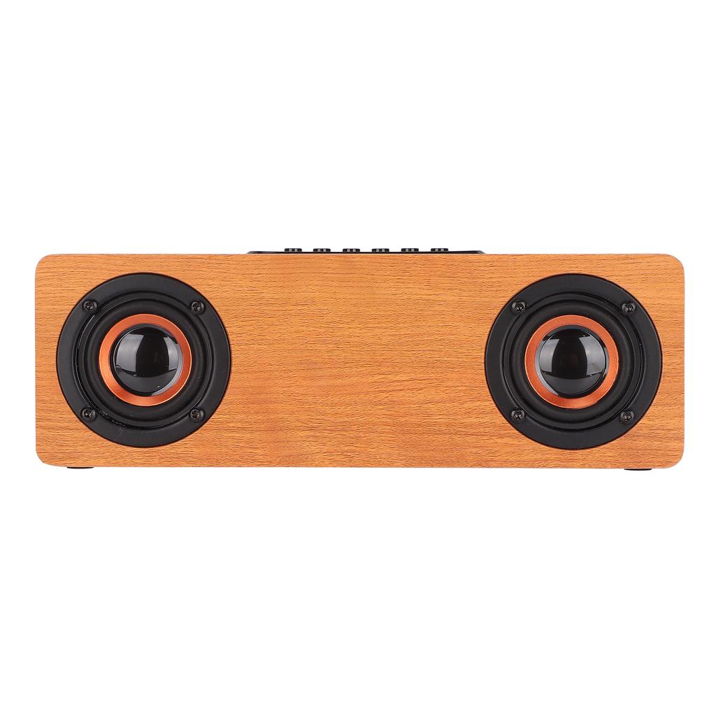 Wireless Bluetooth Speaker 10W Wireless Charging Wooden Retro Alarm Clock Speaker for Mobile Phones