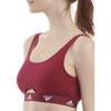 Adidas Letter Print Round Neck Slim Fit Sports Bra Women Sports Bra Burgundy 4A1H77-502