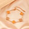 Four-leaf Clover Bracelet - Women's Luxury 18k Gold Plated Sparkling Bracelet