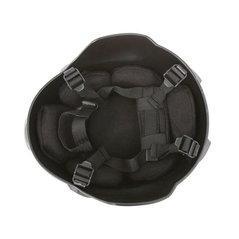 Casco de Combate Táctico Con Sistema de Rieles Airsoft Deportes al Aire Libre Senderismo Simulación Militar