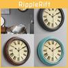 Clock Retro Wall Round Shape Home Living Room Study Room Supplies Decoration