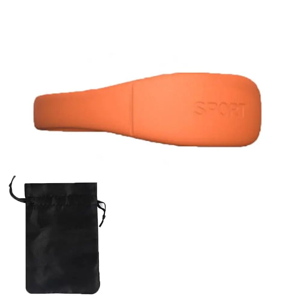 Silicone Patella Tendon Knee Straps Protection Knee Sports Knee Brace Patella Protect Band Running оранжевый