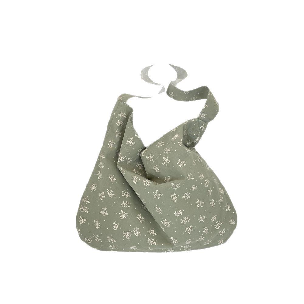 43 gebrochene Blume Canvas-Tasche Damen Frühling und Sommer neu lässig eine mit Umhängetasche große Kapazität Schultertasche