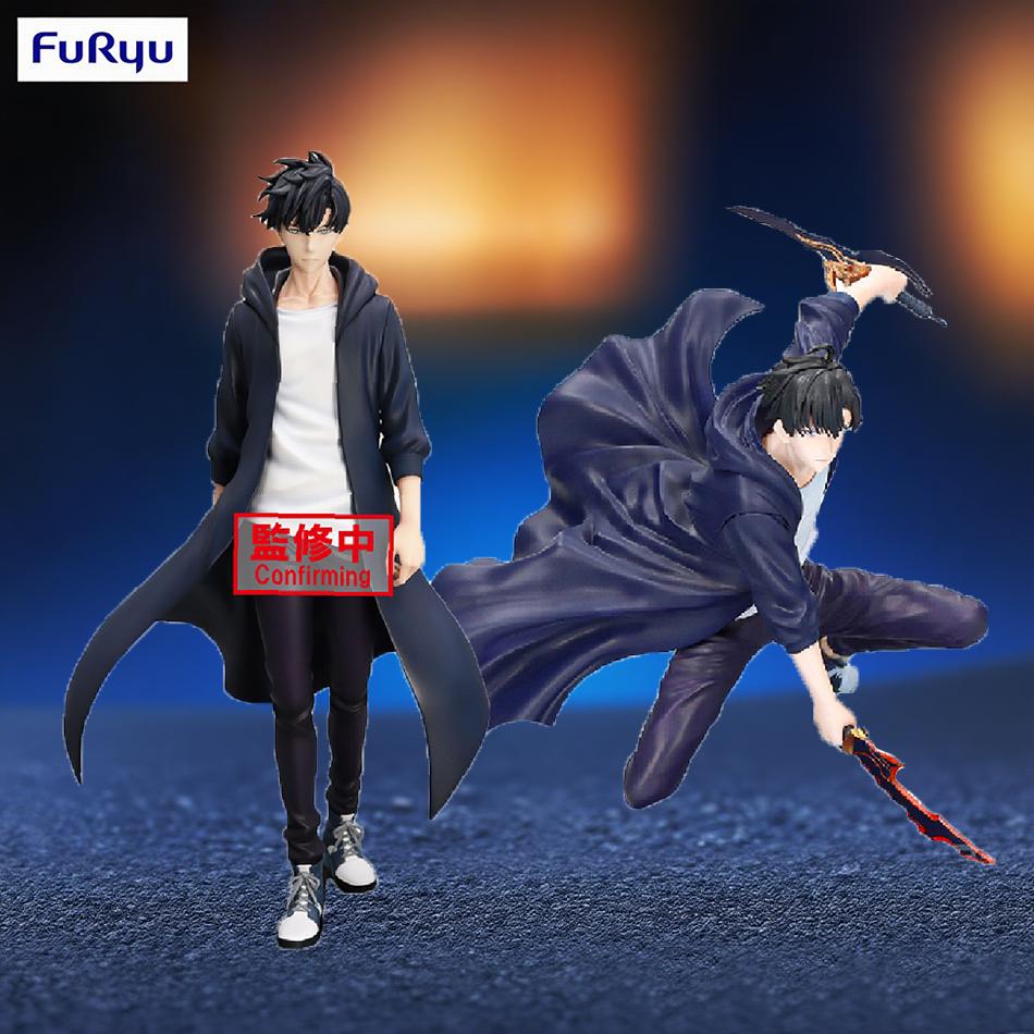 På lager Solo Leveling Skyggekongen Figur Sung Jinwoo Cheng Xiaoyu Håndholdt Modell Skrivebordsdekorasjon Anime Samlingsmodell Gave