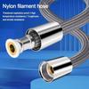 1.5/2M Anti Winding Handheld Shower Hose Grey GI/2 Flexible Shower Tube High Pressure Universal Interface Bath Shower Nylon Pipe