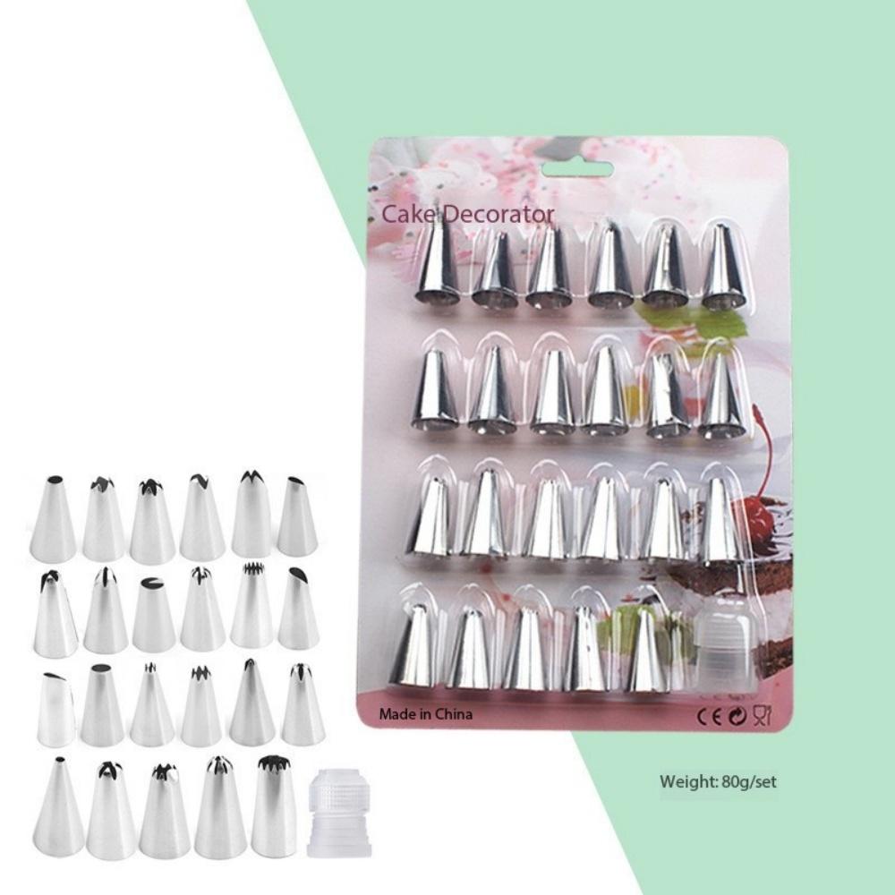 12/24Pcs Cream Nozzles Pastry Socket Large Cupcake Paper Cups Cream Nozzles Cake Decorating Tools for Pastry Piping Bag Baking