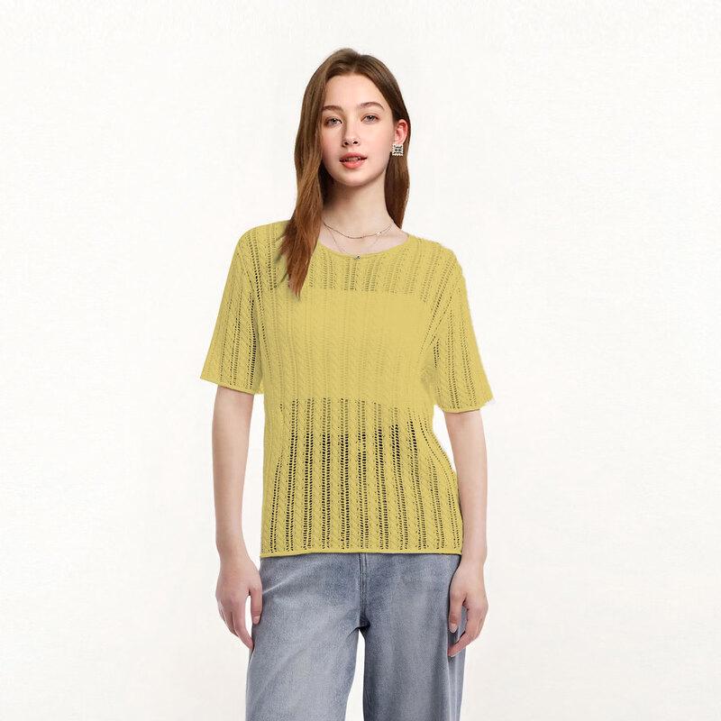 Women's Fashion Hollow-Out Knit Top