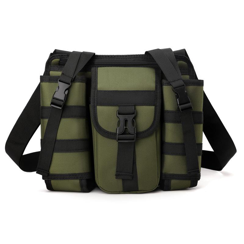

Сумка-чайник для путешествий большой вместимости, мужская сумка через плечо, спортивная наплечная сумка для активного отдыха армия зеленый