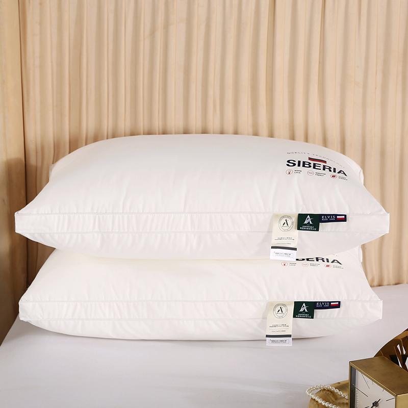 1pc Grade A 100% Cotton Sleep Support Pillow Core Body Neck Protection Hotel Quality Cervical Pillows Slow Rebound Anti-Mite