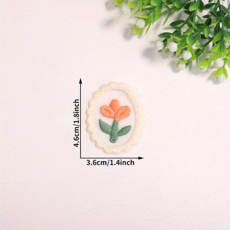 10PCS Lovely Flower Dress Decorative Patch Hairpin Accessories Lace Hollow Mesh Love Flower Decorative Embroidered Cloth Sticker