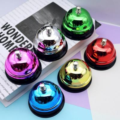 Multi-color Bell Call Bell Desk Hotel Counter Reception Festival Bells Small Dining Bell Table Summoning Bell Party Supplies