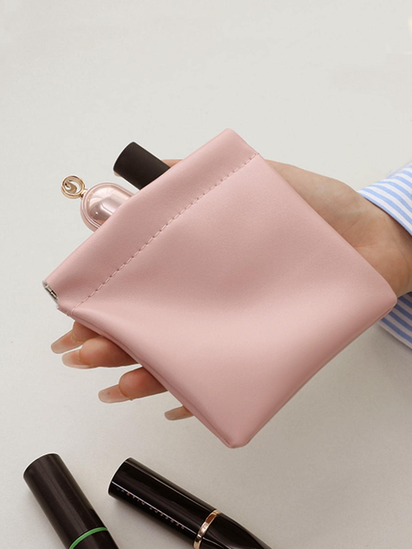 

Plain Makeup Bag,For Holiday Beach, Bathroom Collection, Bedroom Collection, Large Capacity one-size