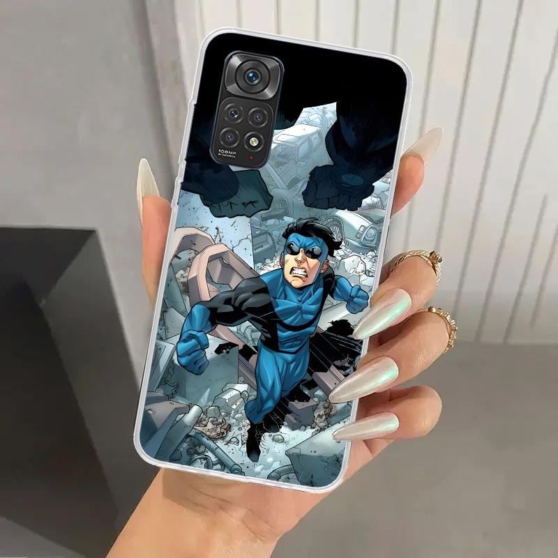 Coole I-Invincible Handyhülle für Xiaomi Redmi Note 14 13 12S 12 11S 11 Pro Plus 11T 11E 10S 9 9S Weiche Druck-Schale Funda