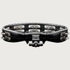 MEINL Percussion Traditional ABS Tambourine Steel Jingles Black TMT2BK []