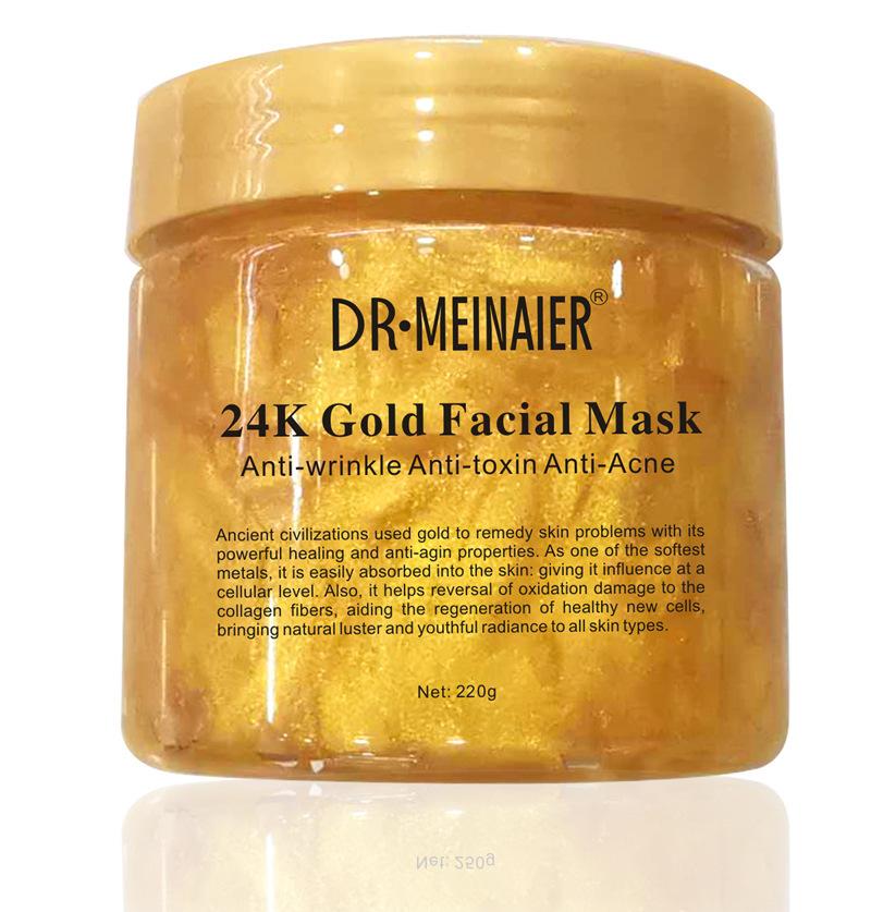 24K Gold Tear Mask Gold Collagen Mask Anti Wrinkle Moisturizer Cream Whitening Anti Aging Sleeping MaskFirming Nourishing
