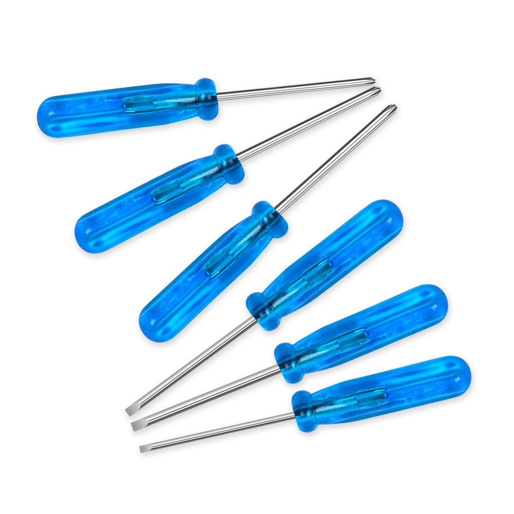 Mini 45mm Crystal Blue Handle Screwdriver for Mobile Phone Repair and Toys